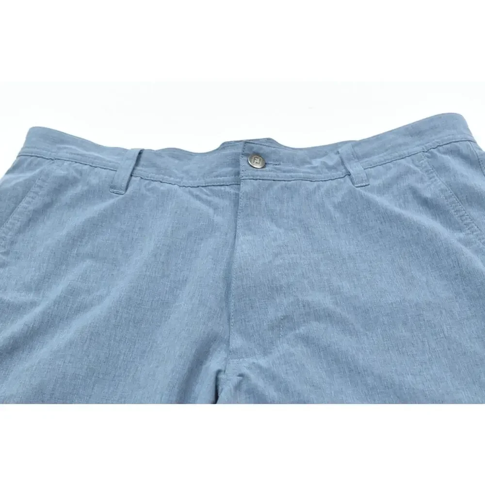 FootJoy Golf Shorts Mens 32 Steel Blue Lightweight Stretch 9